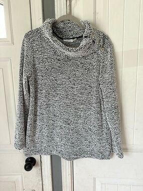 Calvin Klein Cowl Neck Marled Knit Sweater - Size M